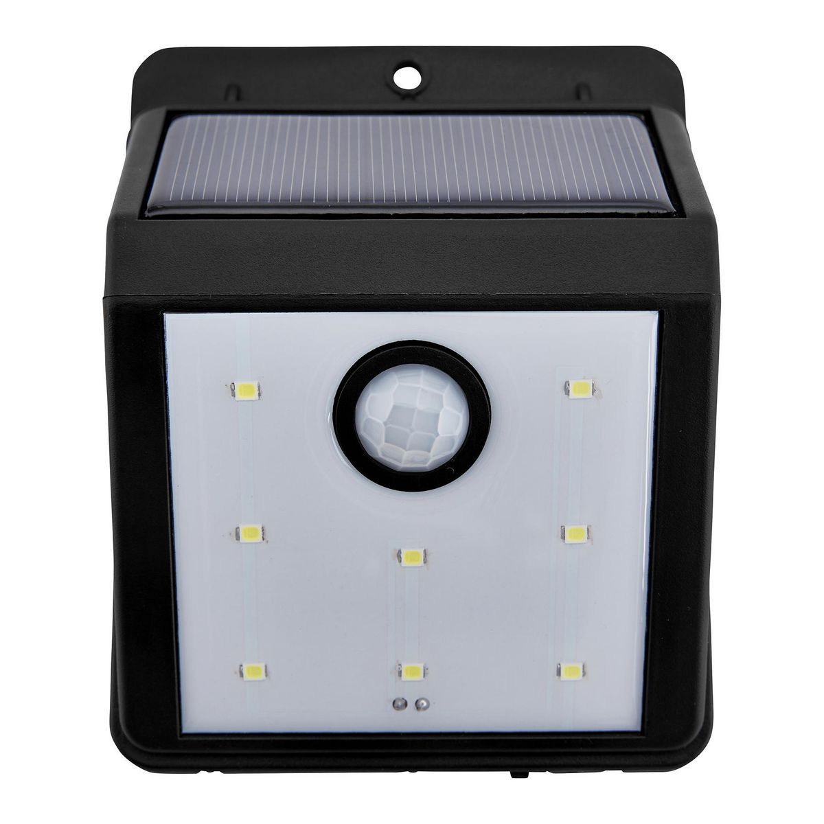 115 Lumen Wall-Mount Solar Security Light, Black I240835