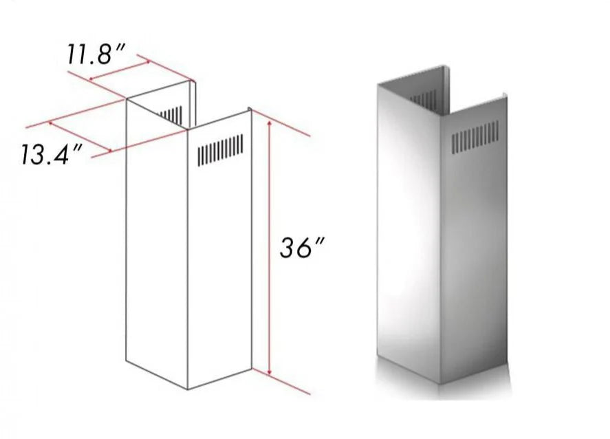 Outdoor Chimney Extension for 10ft Ceilings L594888