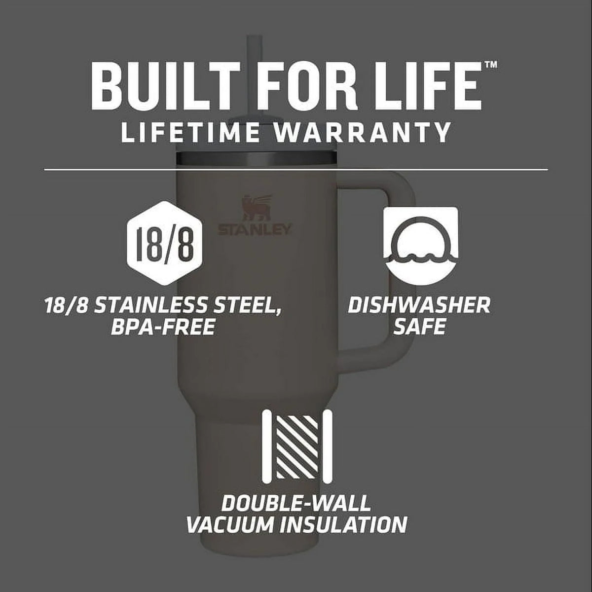 40oz Stainless Steel Tumbler Black F25274