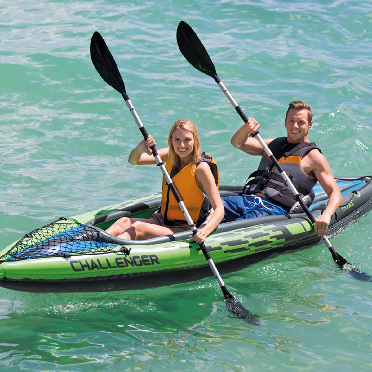 Inflatable Kayak with Oars and Hand Pump X98614