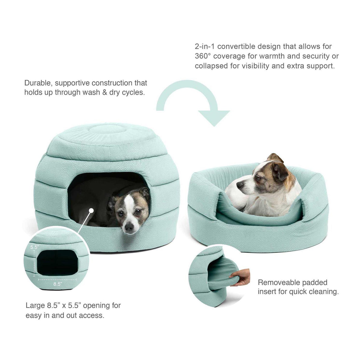 2-in-1 Honeycomb Pet Hut Y496112