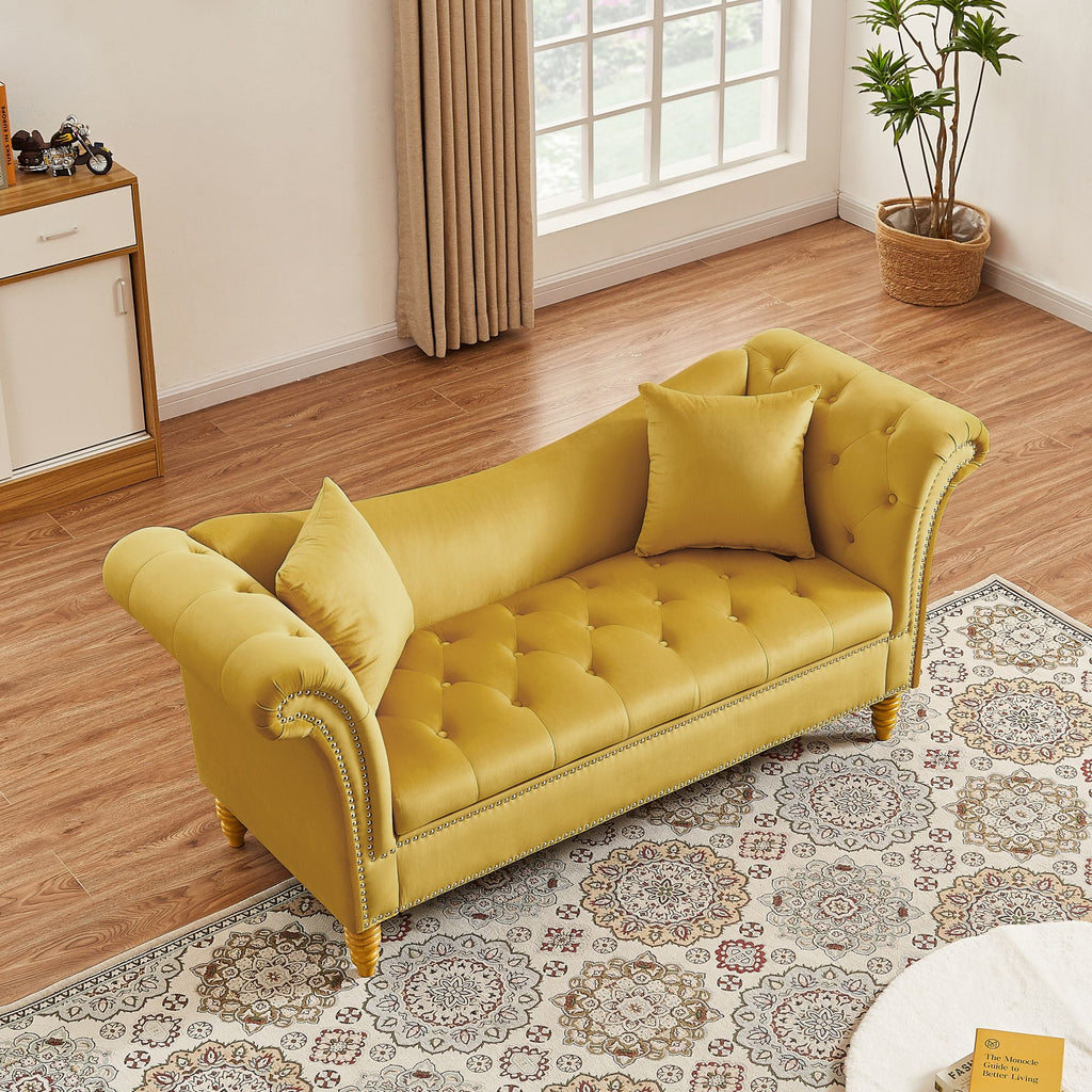 Velvet U Shape Backrest Sofa with Storage J858178