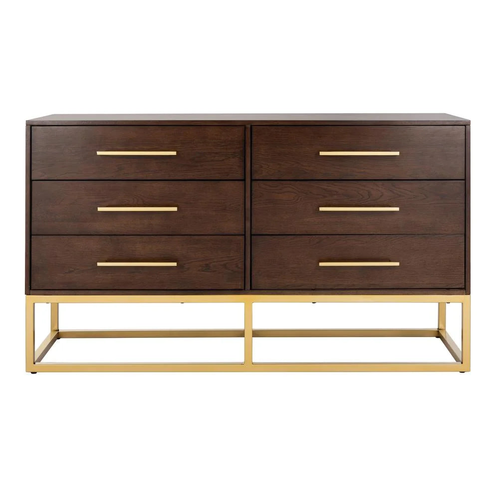 Walnut Brown Dresser Y245