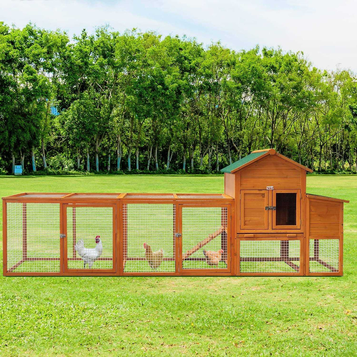 122'' Chicken Coop with Nest Box P736