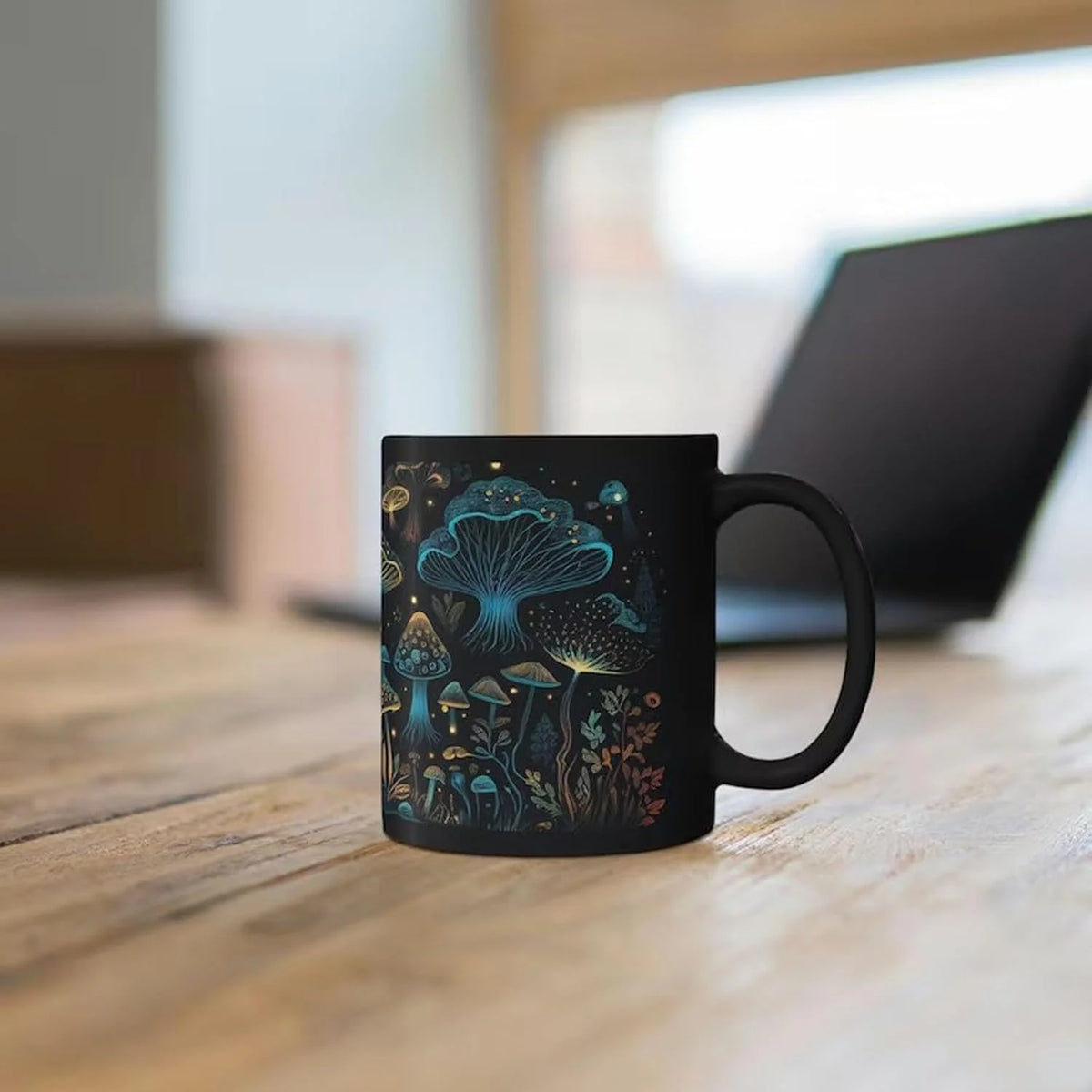 Black Mushroom Mug 2PCS I69745
