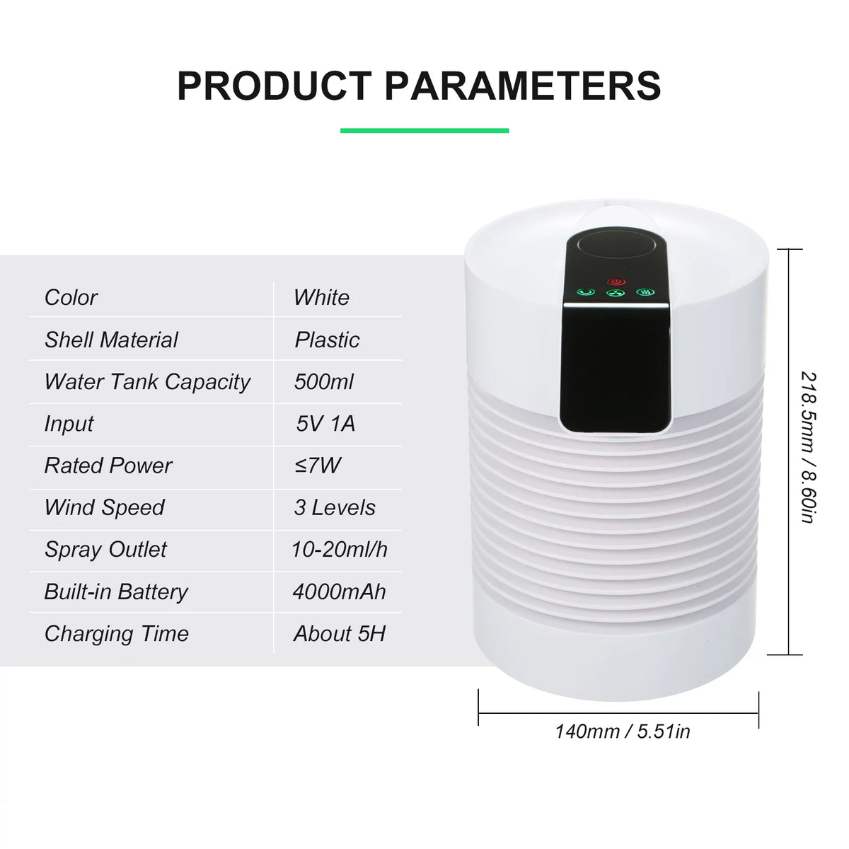 Portable Air Cooler & Humidifier with Filter L1846