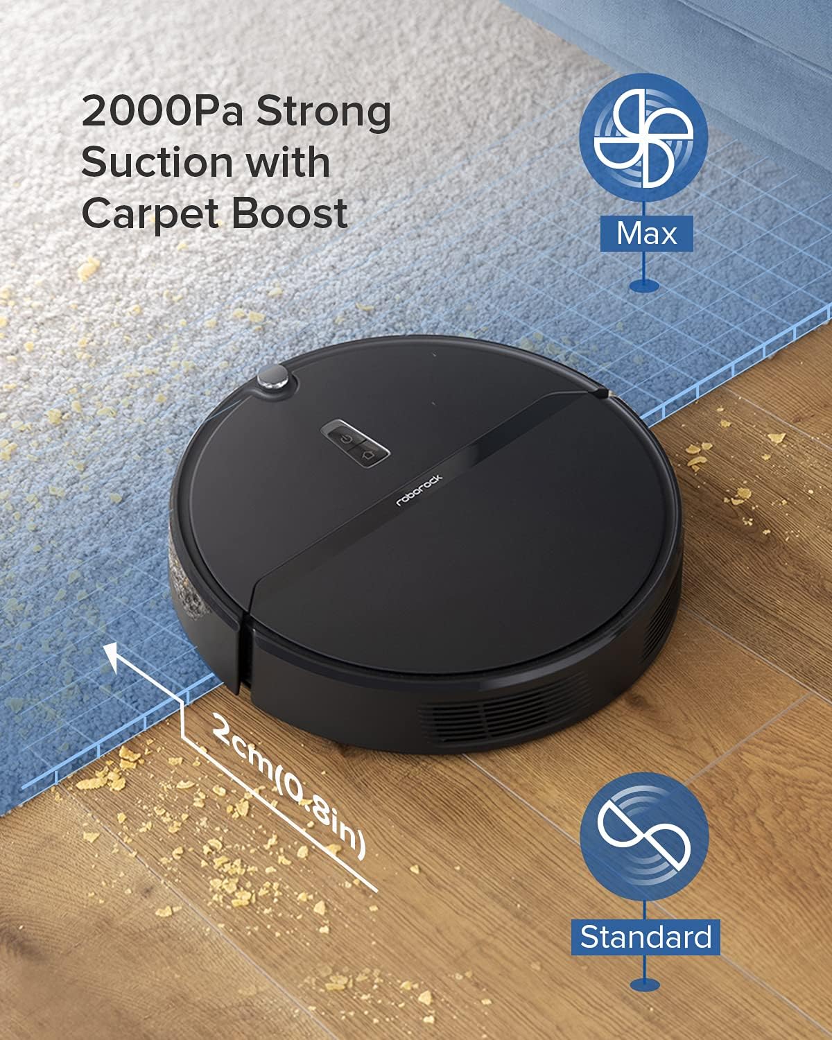 Robot Vacuum and Mop Combo with 2000 Pa Suction P90784