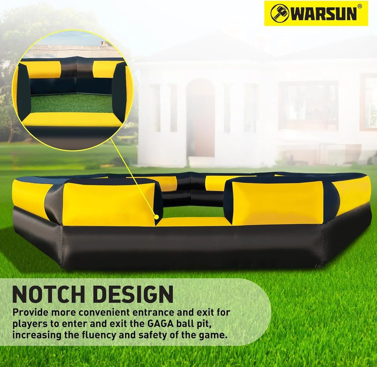15FT Inflatable Gaga Ball Pit with Blower I55254