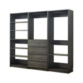 Gray Freestanding Wood Closet System V76546
