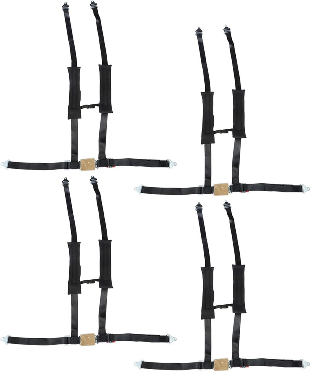 4 Pack Black 4 Point Harness 2 Straps J91116