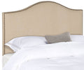 Hemp Queen Headboard Brass Nail Head U692