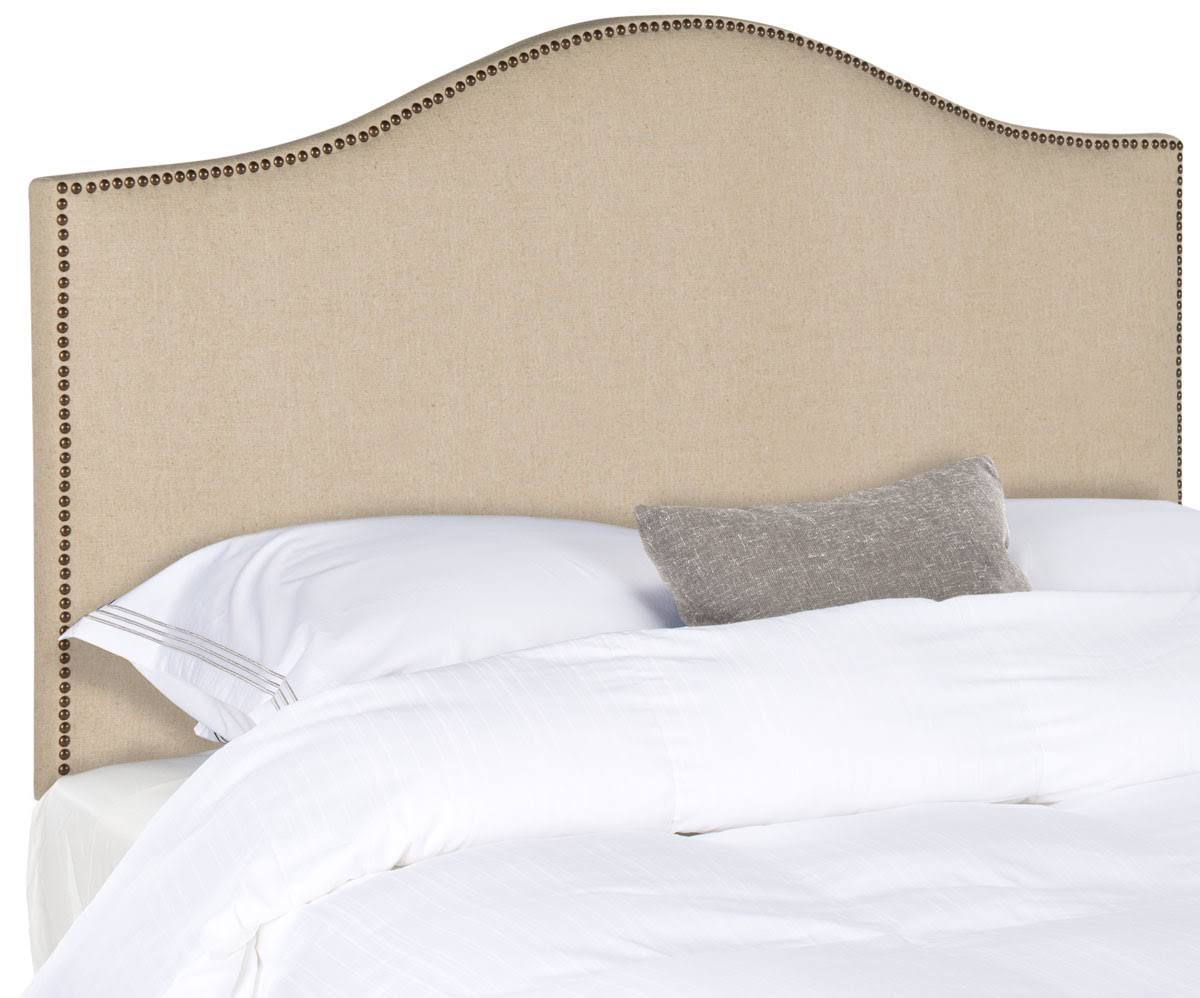 Hemp Queen Headboard Brass Nail Head U692