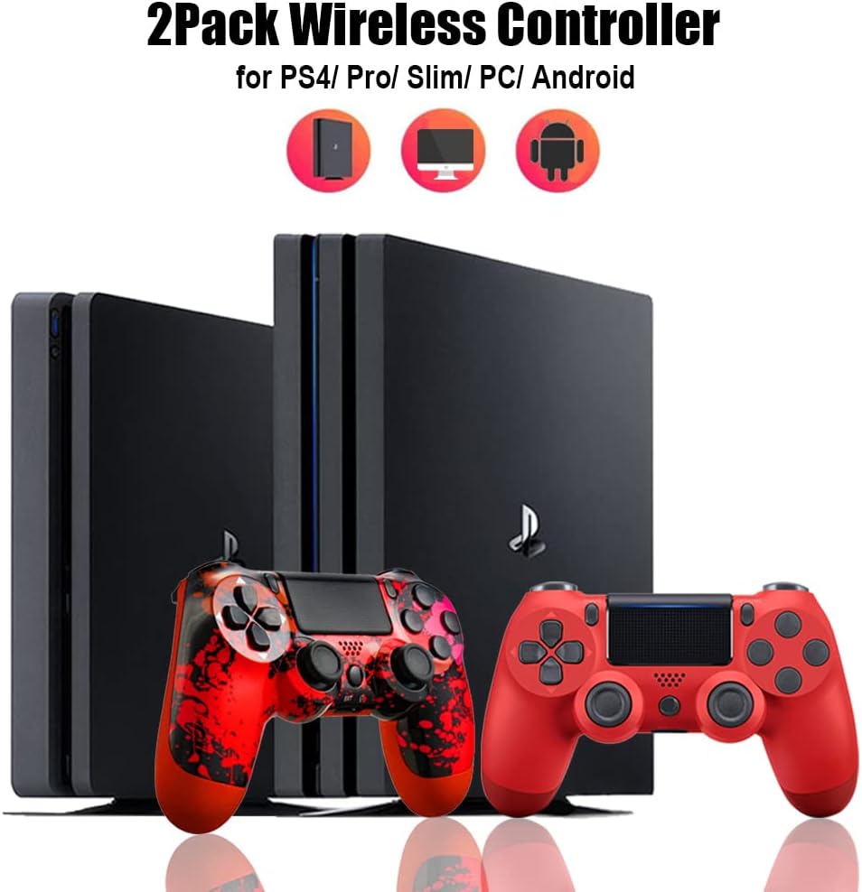 2 Pack Wireless Controller for PS4 O19281