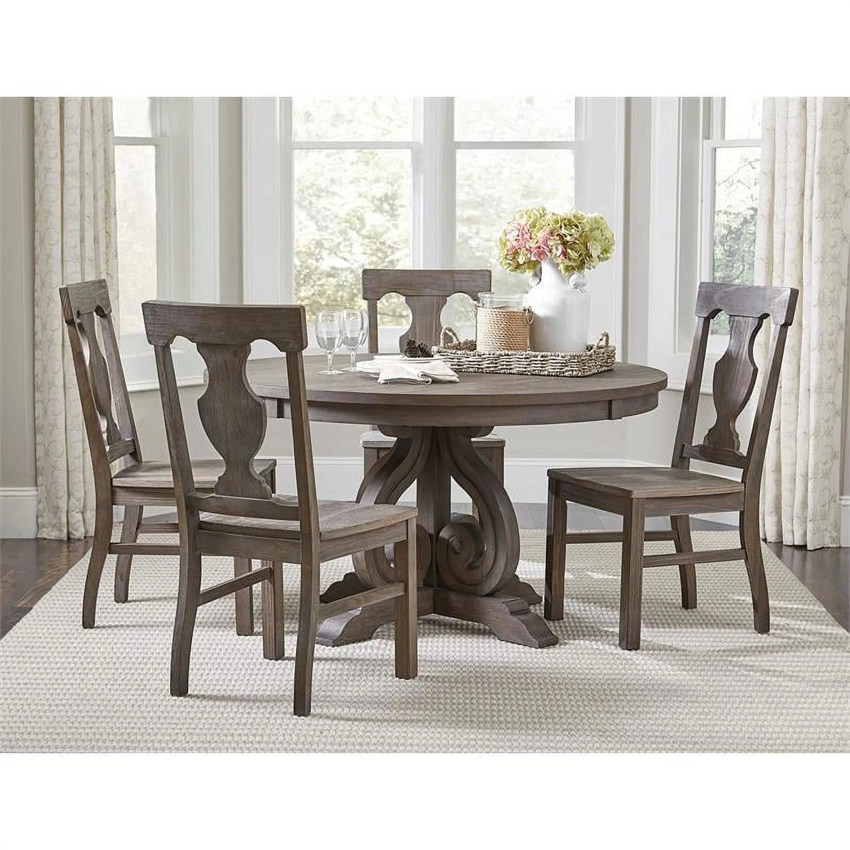 Wood Round Dining Table V902