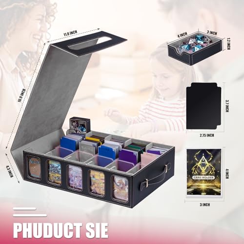 Commander Deck Box 3200+ Trading Card Storage Box with Dice Tray and Dividers S993629