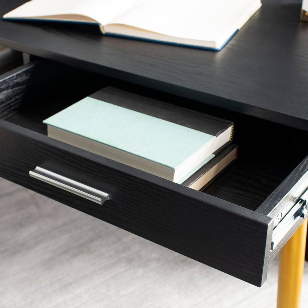 Natural/White 1 Drawer 1 Shelf Desk U45485