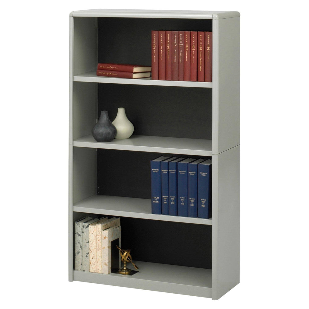 Gray 4-Shelf Bookcase Q610823