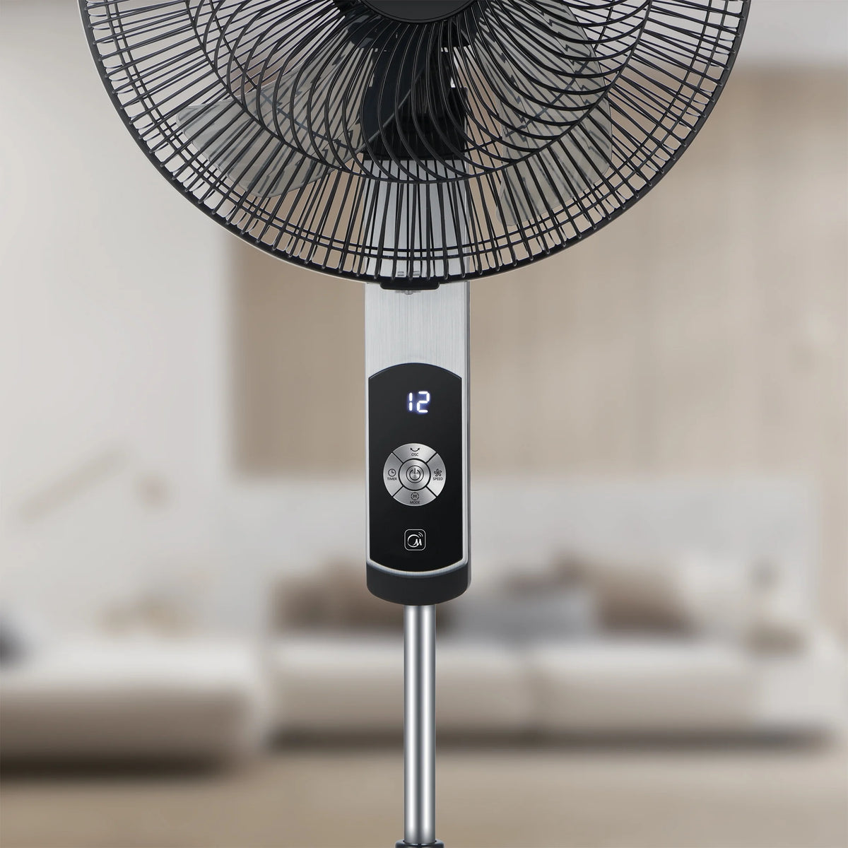 16-inch Smart Pedestal DC Fan with Wi-Fi, Black M72123