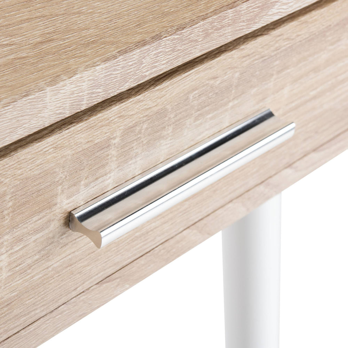 Natural/White 1 Drawer 1 Shelf Desk U45485