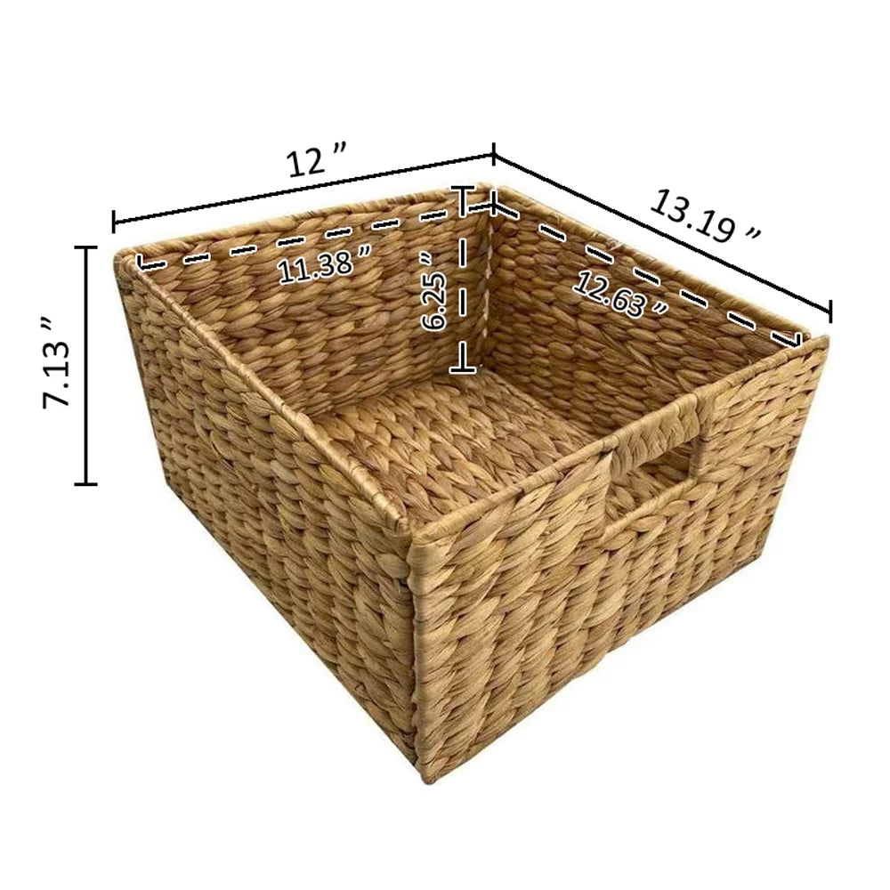 3 Tier Storage Cabinet with 6 Wicker Baskets V9242