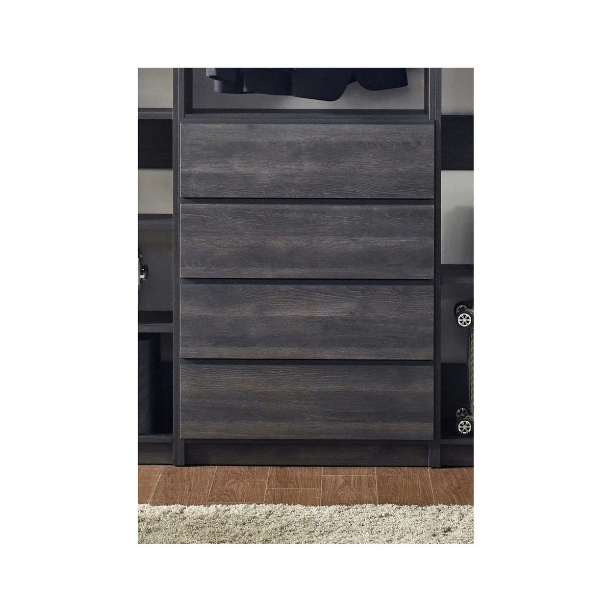 Gray Freestanding Wood Closet System V76546