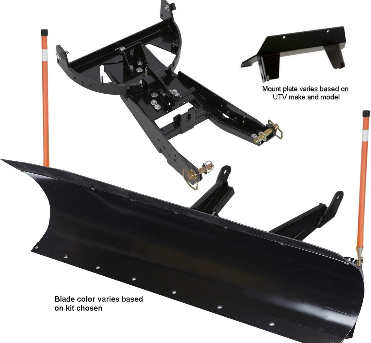 72 inch Black UTV Snow Plow Kit O1625