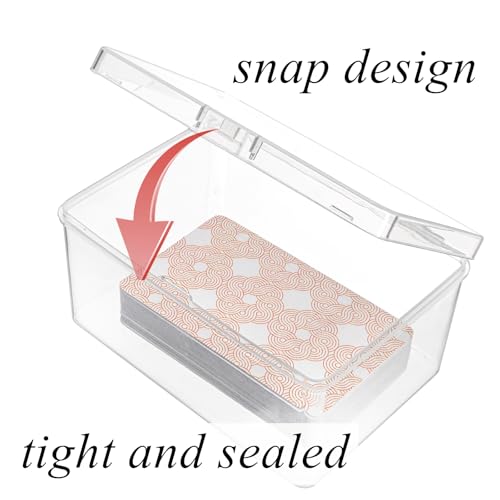 20 Pcs Clear Plastic Playing Card Cases N878