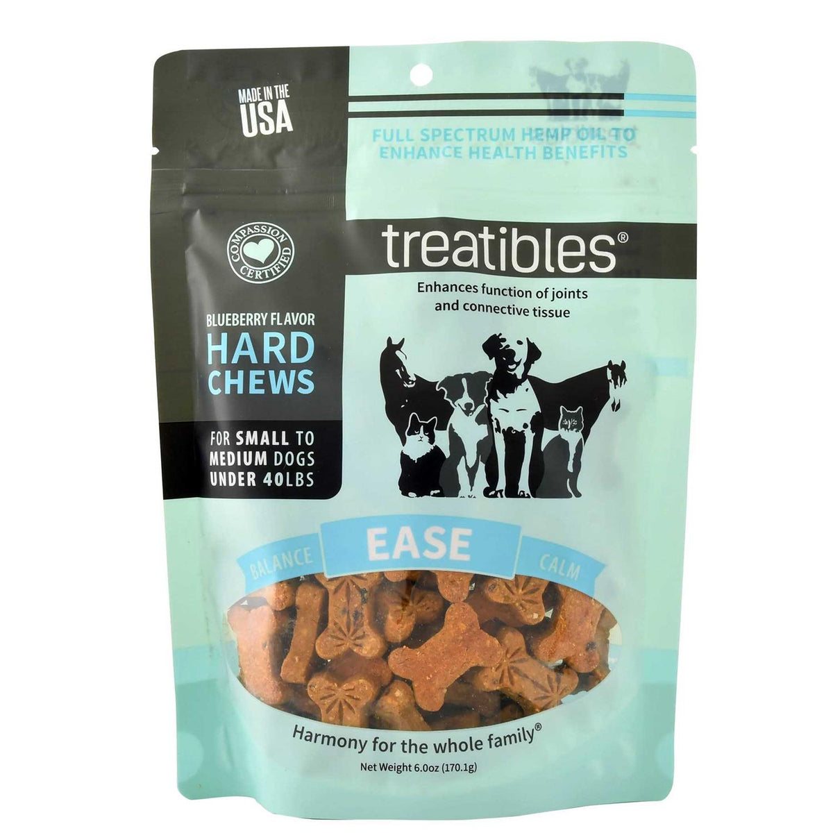 Grain Free Blueberry Chews 1mg Small J1233