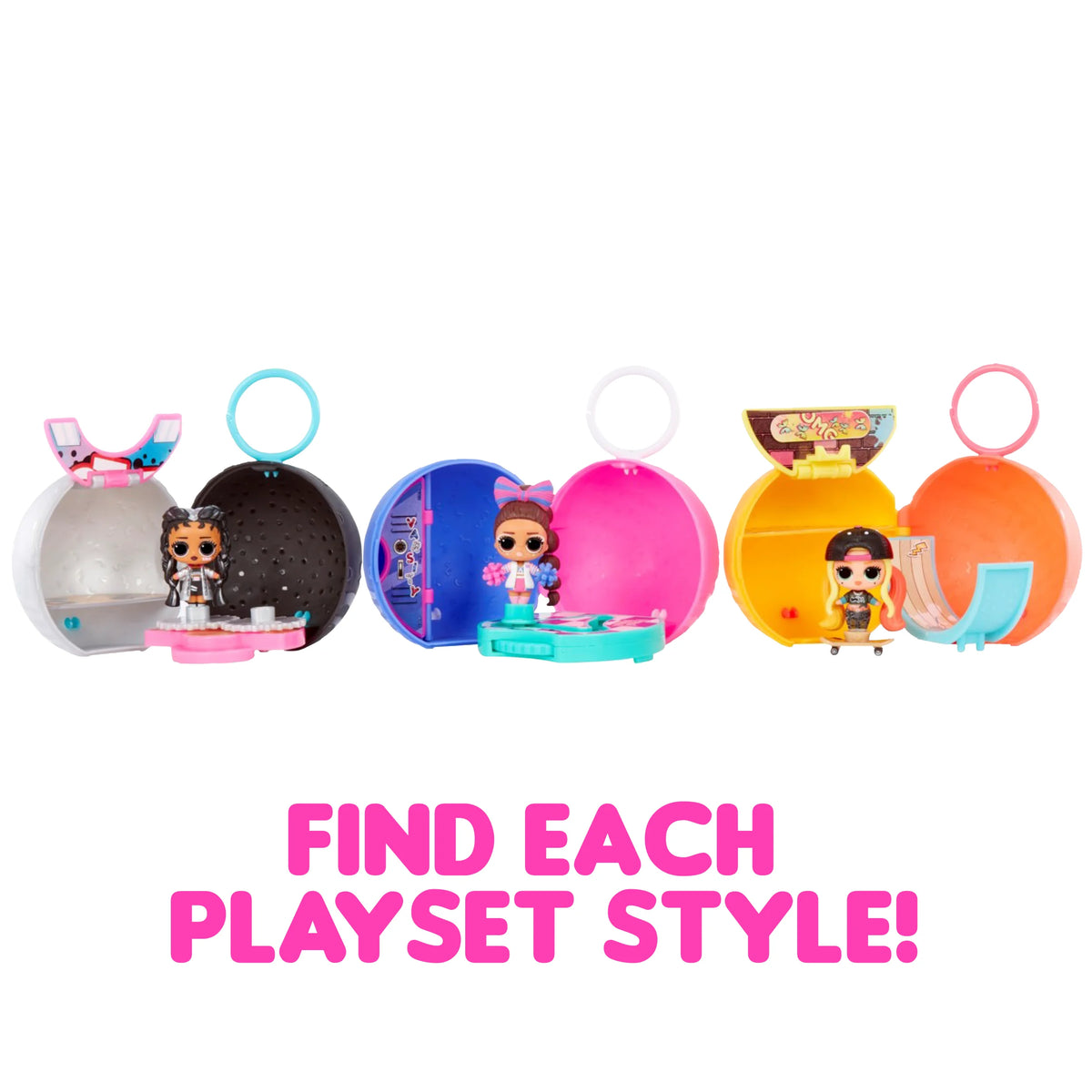 Mini LOL Surprise Move & Groove with Mini OMG Fashion Doll, Surprises, Mini Dolls, Collectible Dolls, Moving Ball Playset D706