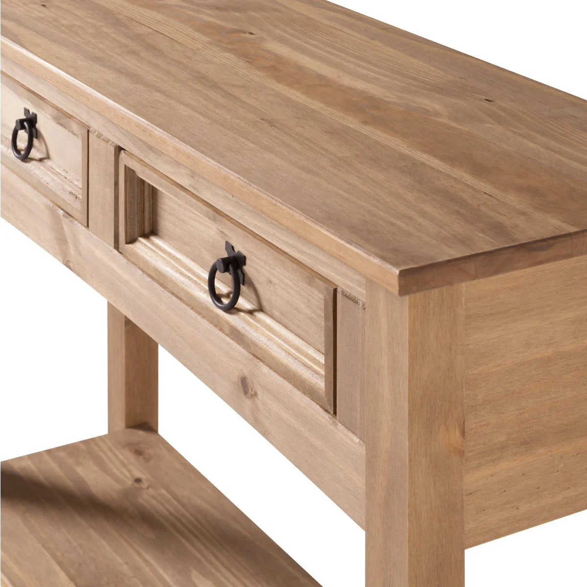 Wood Console Table 2 Drawers F510