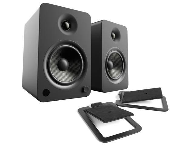 Matte Black Powered Speakers with Desktop Stand Kit R378025