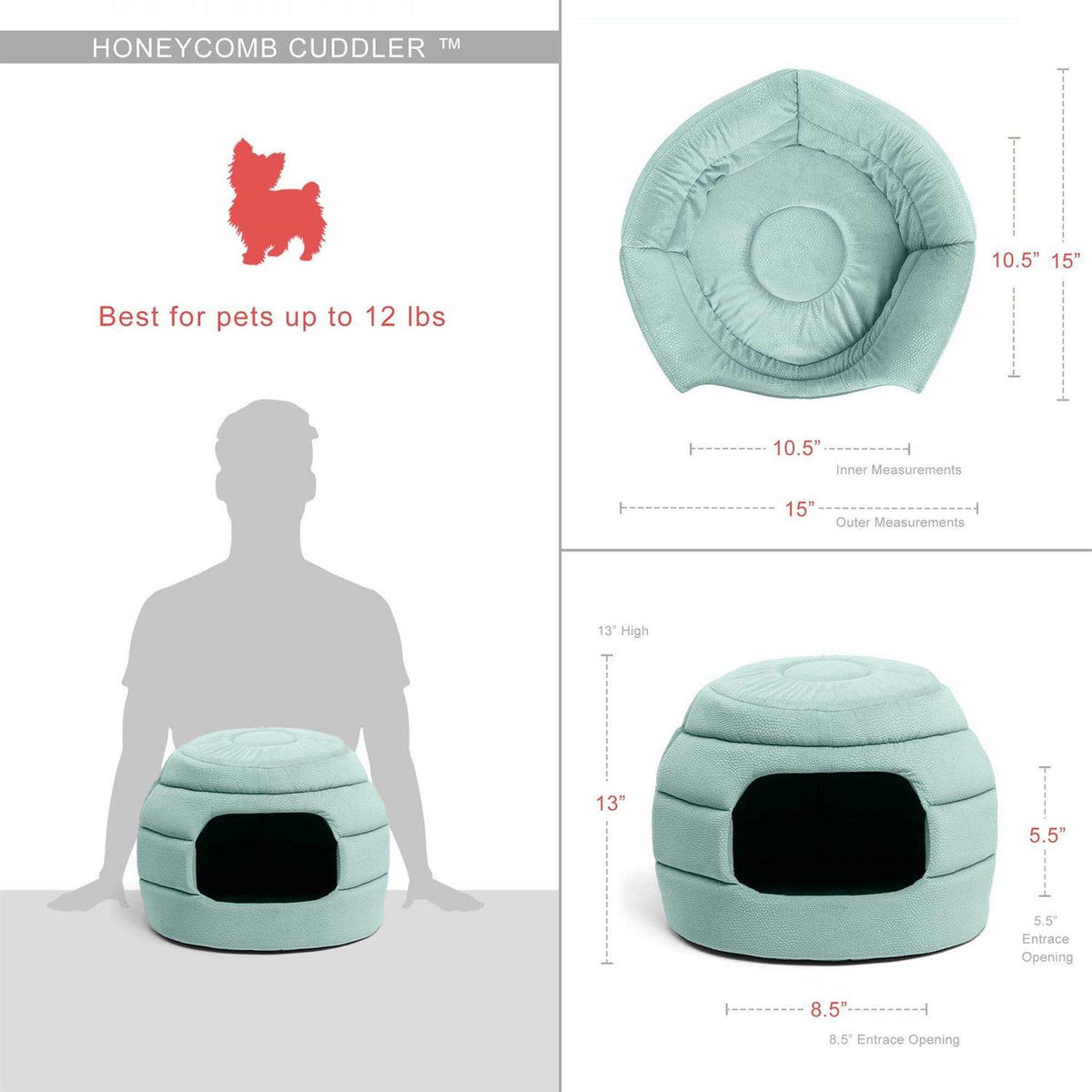2-in-1 Honeycomb Pet Hut Y496112