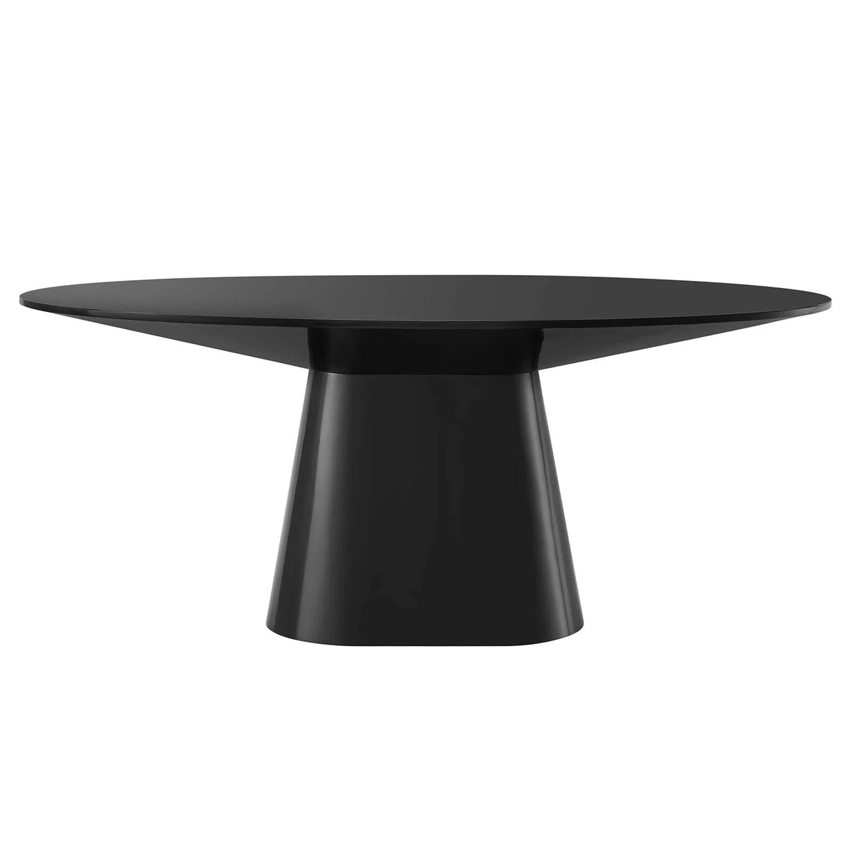 75" Oval Dining Table in Black X3195