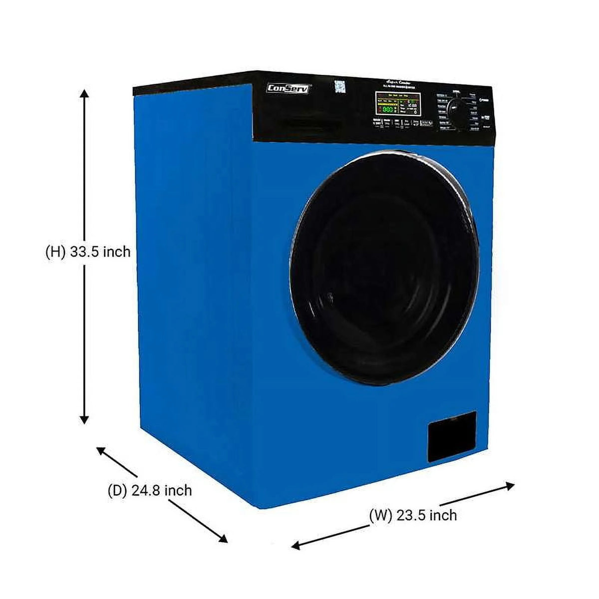 Compact 110V Vented/Ventless Combo Washer Dryer 1400 RPM Q652