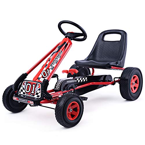 4 Wheel Pedal Go Kart with Adjustable Seat and Steering Wheel Y8402