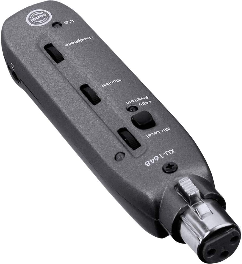 Studio Microphone Kit with Headphones, Boom, Cables, Pop Filter & XLR to USB Interface Q79109