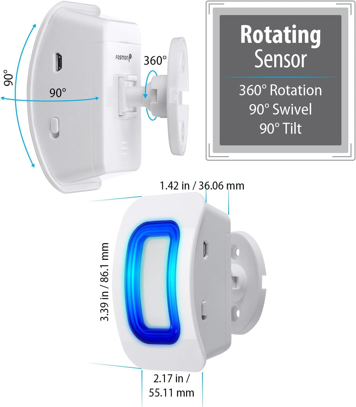 Wireless Home Security Driveway Alarm with Motion Sensor Y640