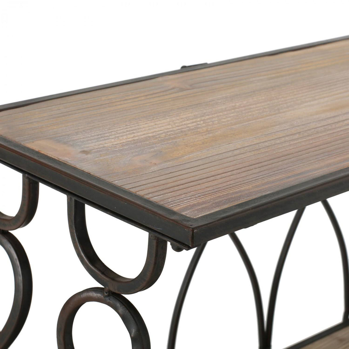 Modern Industrial 2 Shelf Firwood Bookcase Tables V68191