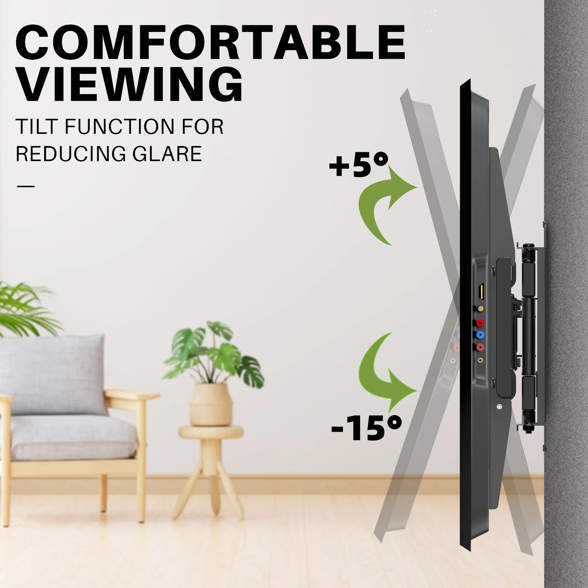 Full Motion TV Wall Mount for 47-90 inch TVs J555