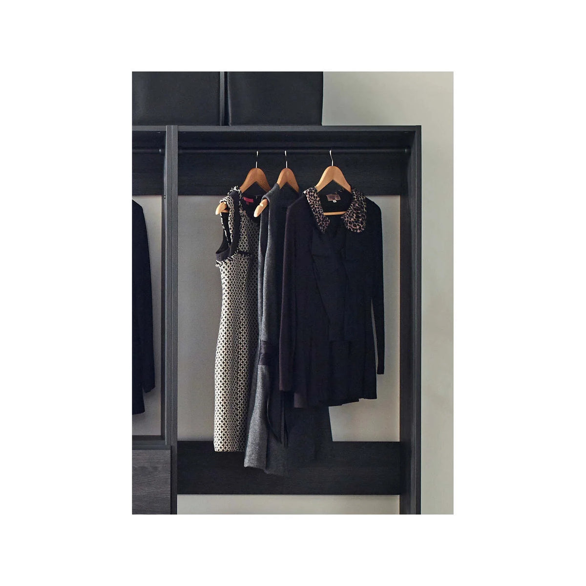 Gray Freestanding Wood Closet System V76546