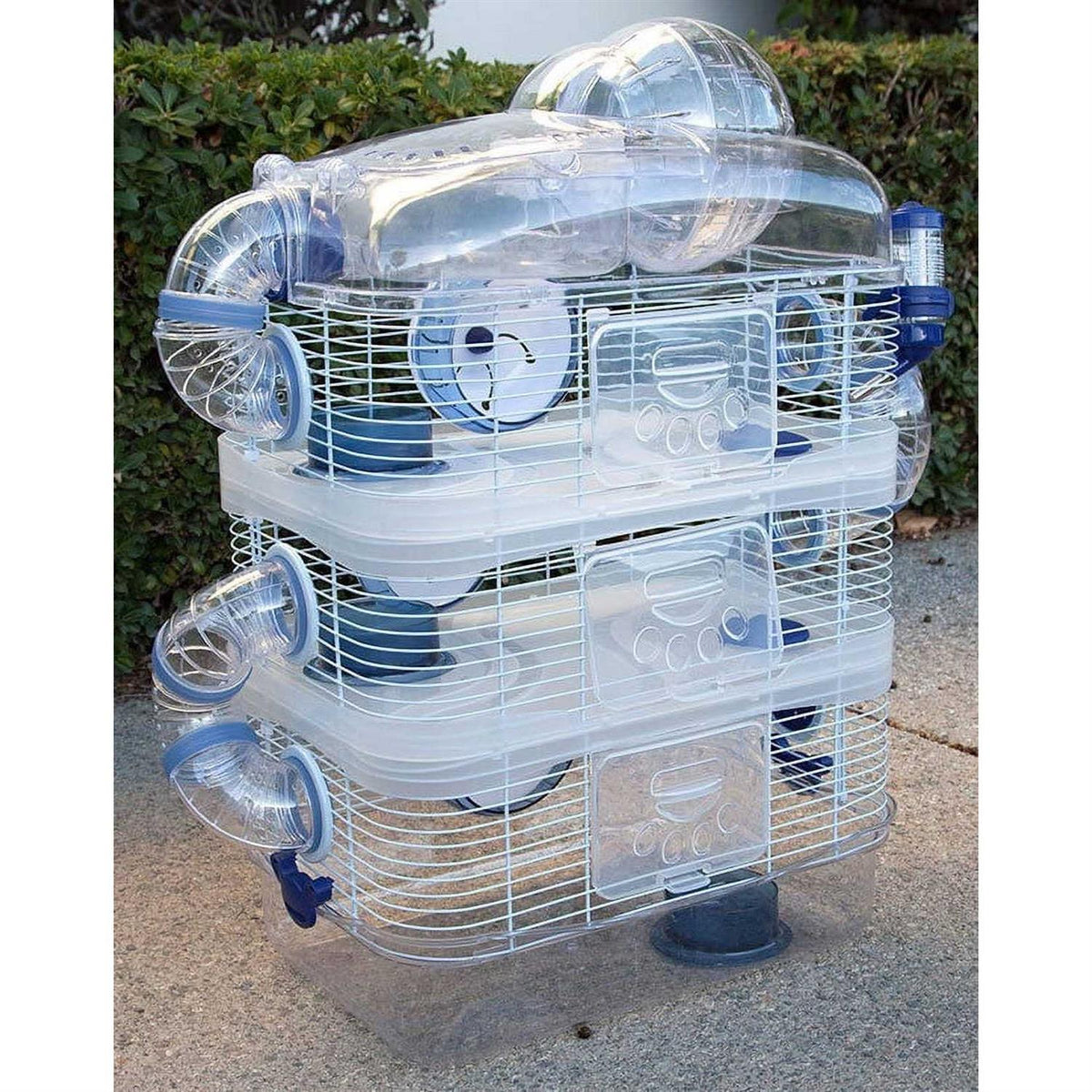 4-Tier Acrylic Hamster Cage with Running Ball M423259