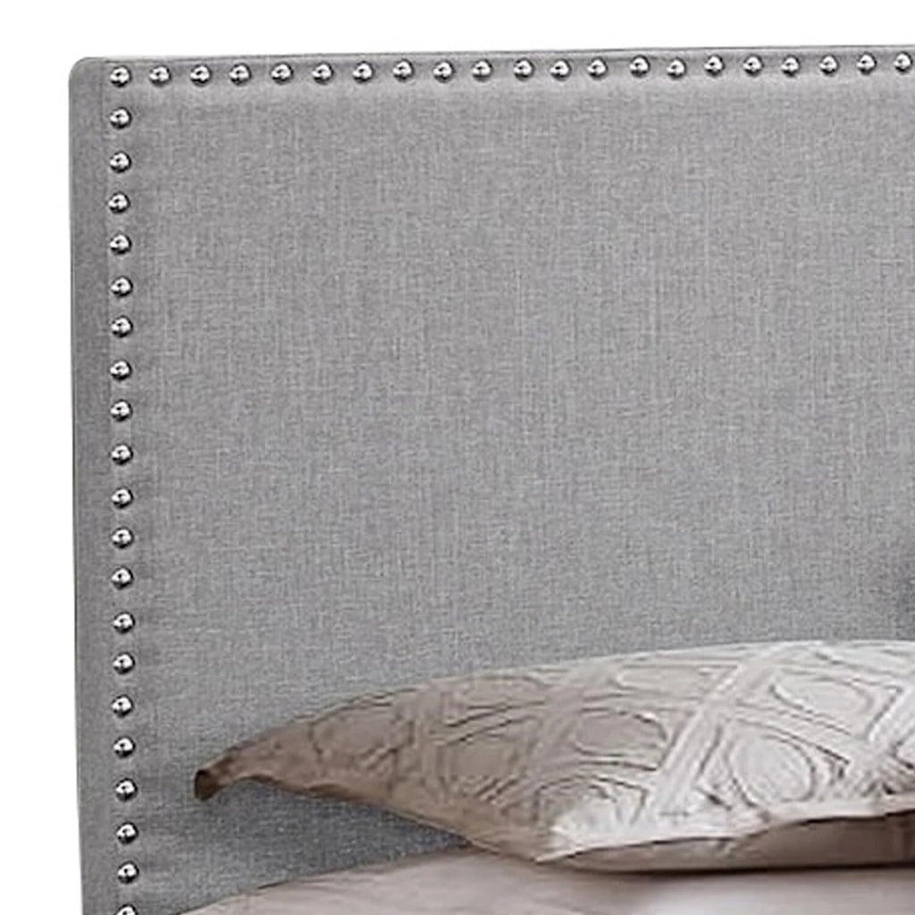 Twin Size Wood Upholstered Bed S99263