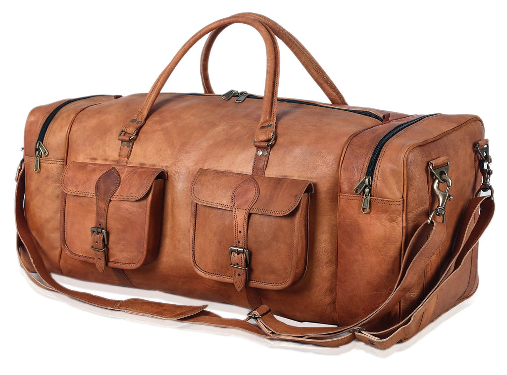 Leather Large 32 inch Duffel Bag S49663