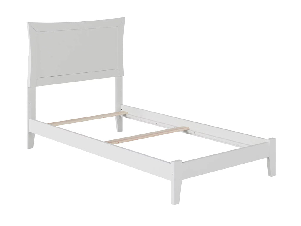 Twin Wood Bed Frame with Panel Headboard K86835