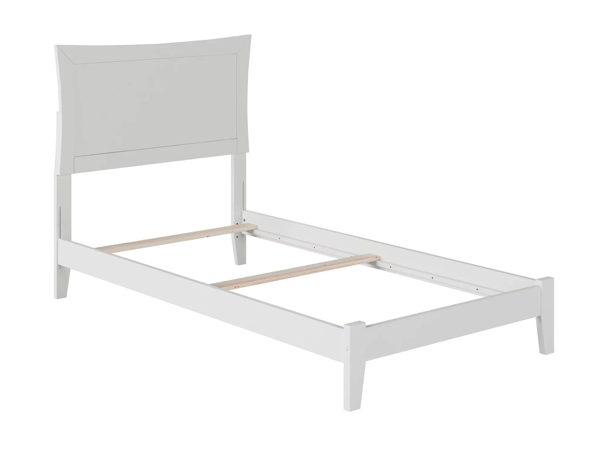 Twin Wood Bed Frame with Panel Headboard K86835